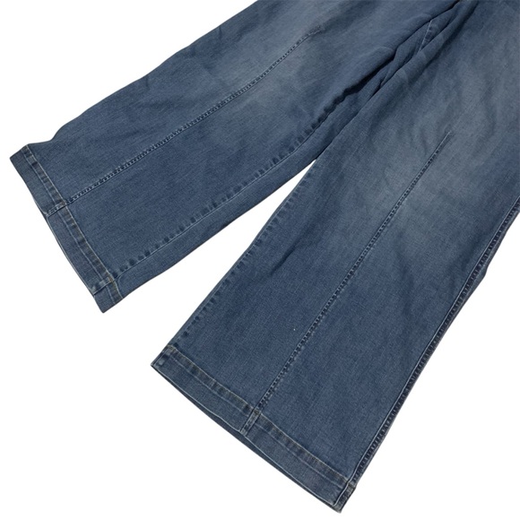 Spanx Women’s Size 2X Dark Wash Seamed-Front Wide-Leg Jeans - Picture 5 of 7
